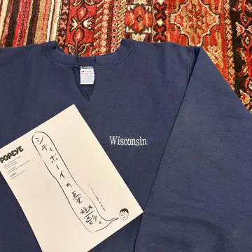 90s 챔피언 리버스 위브 USA 네이비 XL 사이즈