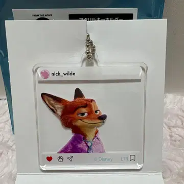 [ 미사용 새상품 ] 주토피아2 아크릴 키링 닉 와일드