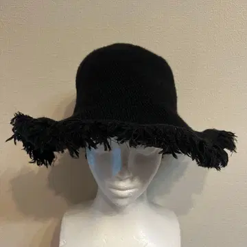 [ 새상품급 ] 블랙 프린지 햇