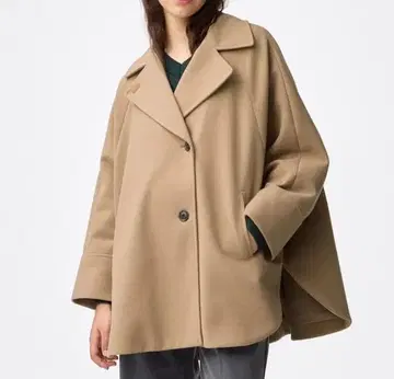 GU 코지 멜톤 케이프 코트 XL