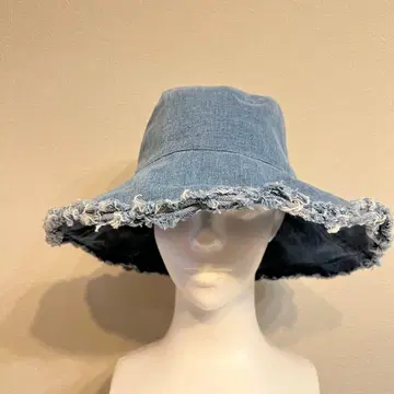 [ 새상품급 ] 데님 프린지 햇