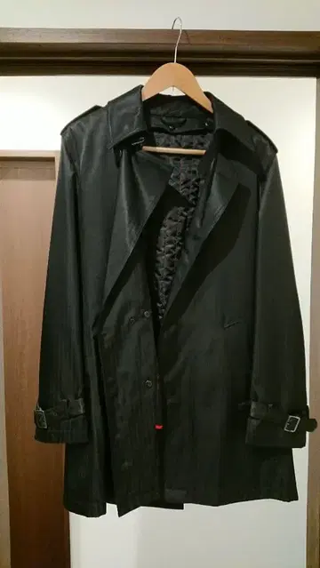 RESPECTNERO 세미 트렌치코트 블랙 남성용