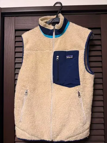 파타고니아 플리스 베스트 남성용 S 베이지/네이비