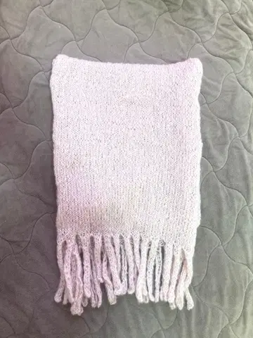 베를린 스카프 라이트 핑크 모헤어