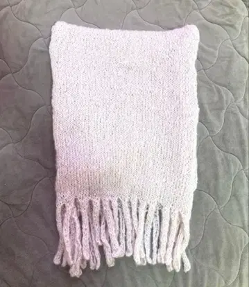 베를린 스카프 라이트 핑크 모헤어