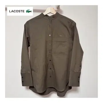 [ LACOSTE ] 롱 커프스 스탠드 카라 셔츠