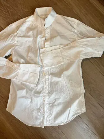 THE TREAT DRESSING 화이트 드레스 셔츠 L