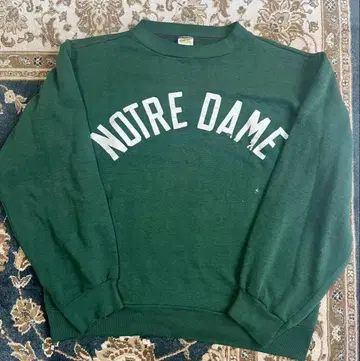 Russell 70s 금색 택 맨투맨 NOTRE DAME