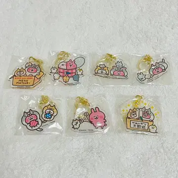 카나헤이의 작은 동물 고양이 축제 아크릴 키링 가챠 피스케와 토끼