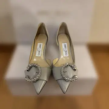 [ 거의 미사용 ] 지미추 멜바 돌세 50 크리스탈 버클 포함