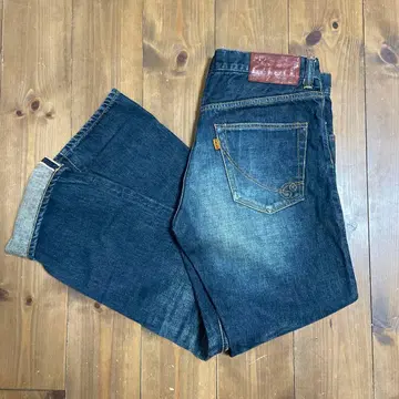 CALEE 스트레이트 데님 32 빨간색 귀 셀비지