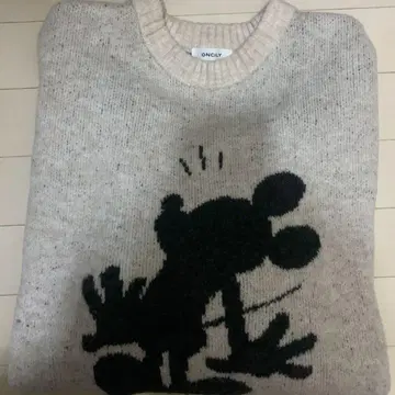 ONCILY 디즈니 / 미키마우스 실루엣 모티브 니트