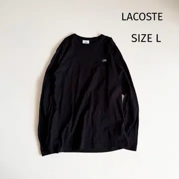 [라코스테] 원 포인트 로고 긴팔 티셔츠 블랙 L 스테디셀러 베이직 자수