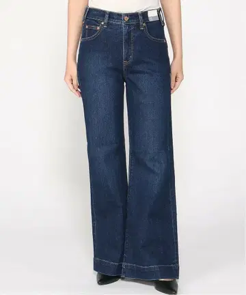 (W)하이라이즈 릴랙스 플레어 데님 GAP