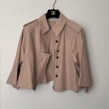 [미사용 새상품] GU 숏 케이프 코트 rokh 베이지 M 사이즈 로쿠