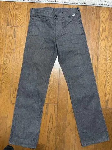 yarmo 그레이 스트레이트 데님 팬츠