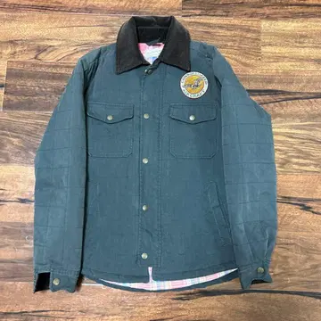 AVIREX 다크 그레이 퀼팅 자켓 M