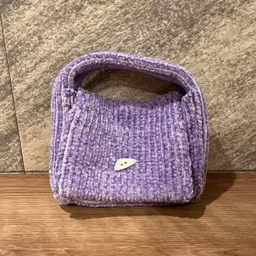 NKNIT 퍼플 핸드백 코듀로이
