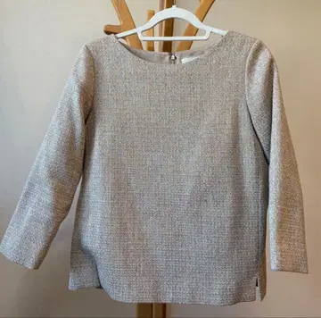 UNITED ARROWS 컬러 트위드 풀오버 베이지