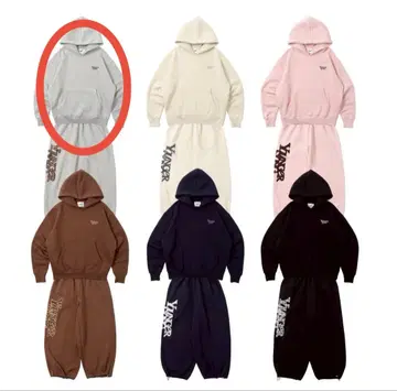 [ 택 포함 새상품 ] YOUNGER SONG 그레이 맨투맨 셋업