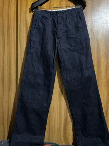 쿠시맨 데님 트라우저 30 다크 네이비 아메카지