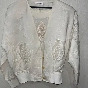 고급 소재, 아침 100% 앙상블 세트 화이트