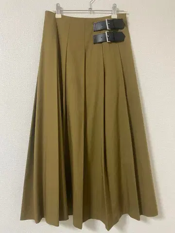 Mila Owen W 벨트 디자인 플리츠 스커트