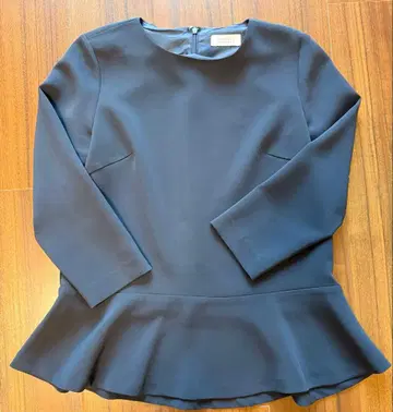 바니스 뉴욕 페플럼 블라우스 네이비