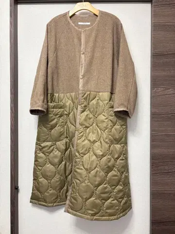 LABORATORY 퀼팅 자켓 브라운 카키