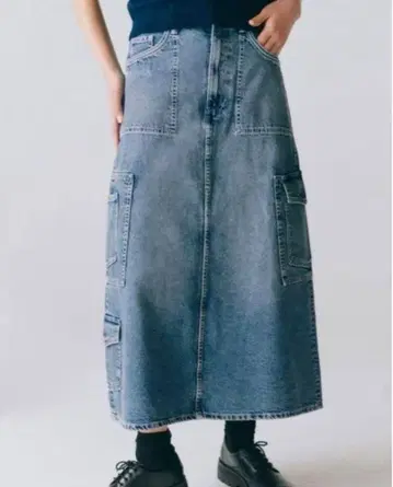 ZARA 카고 데님 스커트