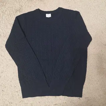 URBAN RESEARCH DOORS 아란 패턴 네이비 니트