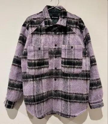 GUASI 쿠아지 셔츠 자켓 체크 무늬