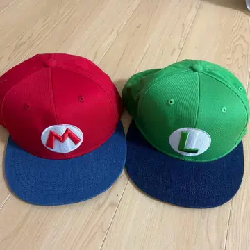 유니버셜 USJ 마리오 루이지 캡 세트