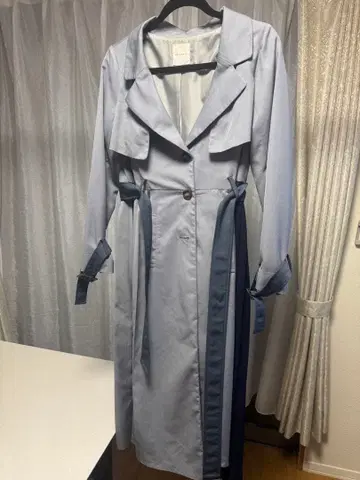 REDYAZEL 트렌치코트 라이트 블루 M 사이즈