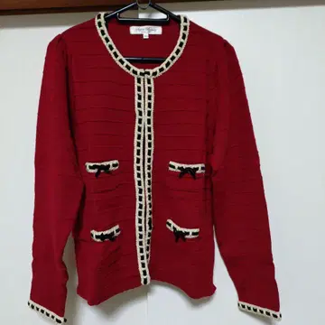 Super Beauty 빨간색 리본 포함 가디건