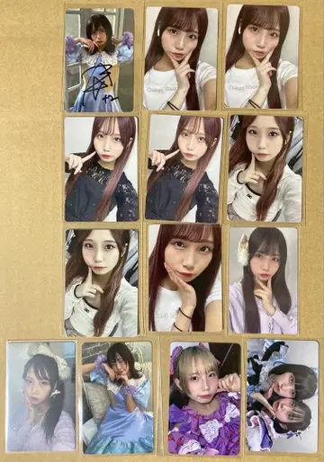 아이나 스타 포토 카드 13장 세트 사인 포함 1장 KiSS KiSS