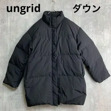 ungrid 미들 기장 루즈 실루엣 다운 자켓 블랙 겨울