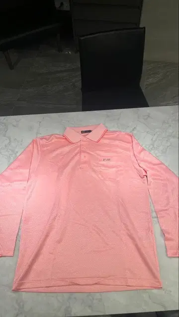 XXIO 핑크 긴팔 피케 셔츠 골프