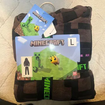 MINECRAFT 엔더맨 코스튬 플리스 상하의 세트 L 사이즈
