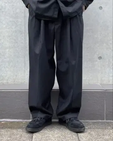 COOTIE PRODUCTIONS 캐시미어 울 2턱 와이드 이지 팬츠