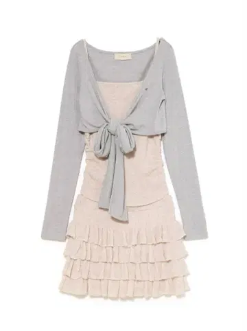 andmary Candice 프릴 세트업 아이보리