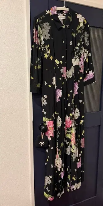 ZARA WOMAN 플라워 프린트 롱 셔츠 원피스