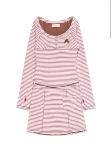 andmary 테일러 폴로 세트업 핑크