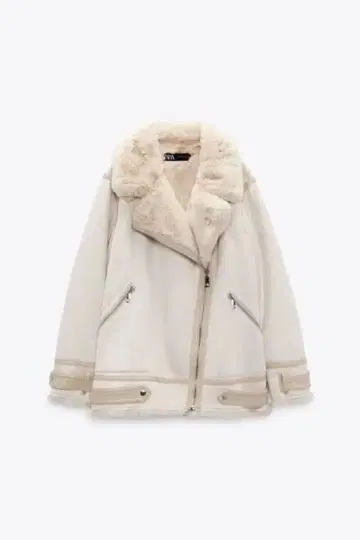 즉시 구매 OK ZARA 더블 페이스 자켓 퍼 아우터 무스탕