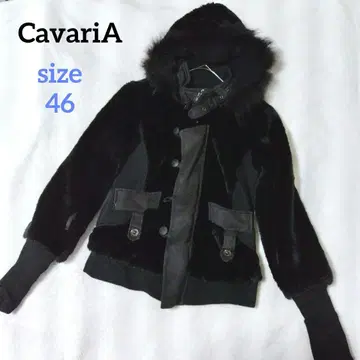 캬바리아 인조 모피 자켓 래글런 헤이세이 갸루 그런지 y2k