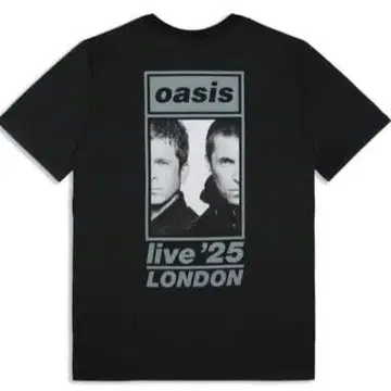 S 사이즈 oasis Live25 런던 날짜 기입 티셔츠