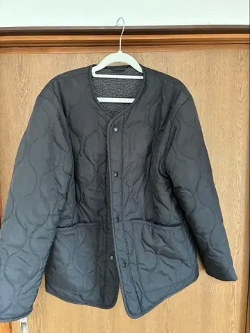 블랙 퀼팅 자켓