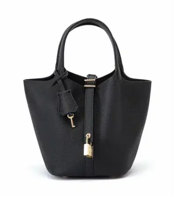 블랙 토트백 금장 장식 락 포함