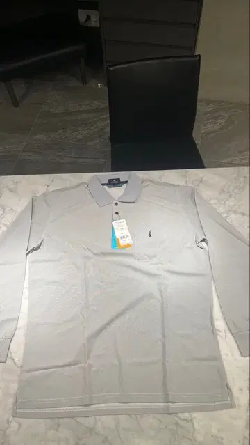 THE OPEN 그레이 긴팔 피케 셔츠 LL 골프