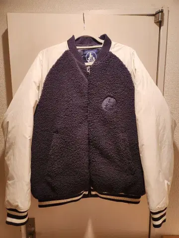 JOTT 바시티 자켓 다운 네이비/화이트